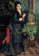 Pierre-Auguste Renoir Woman with a Parrot painting